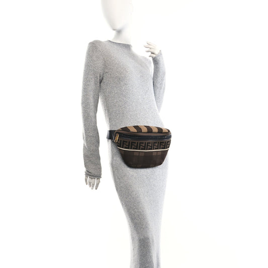 Vitello Century Maglia Pattern Mix Belt Bag Havana