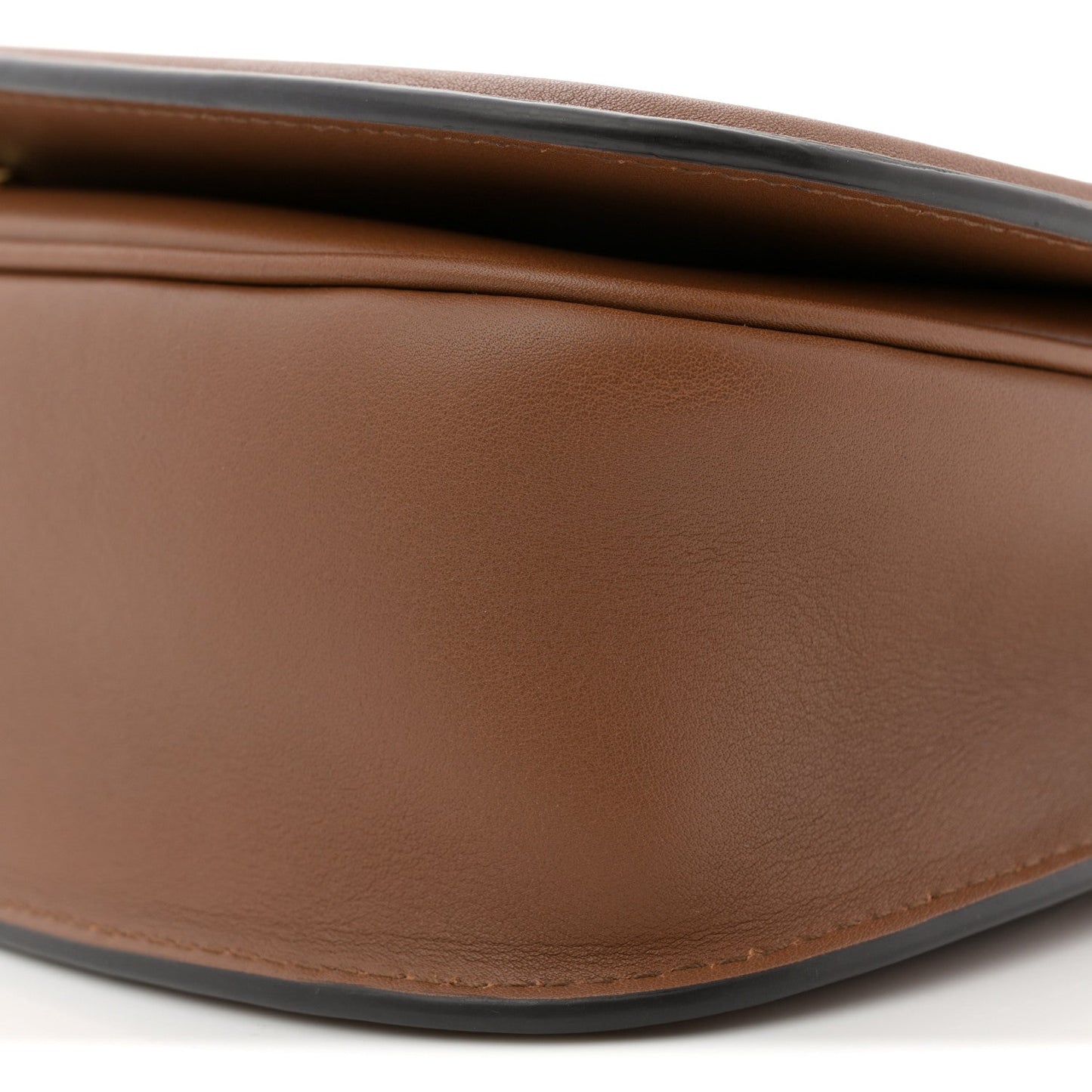 Roxy Calfskin Medium Blondie Top Handle Bag Brown
