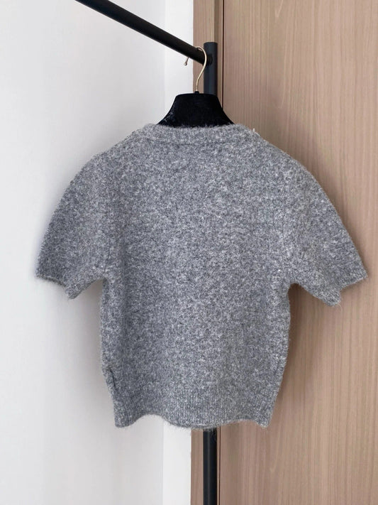 PRADA 25S SHORT-SLEEVE KNIT TOP 394