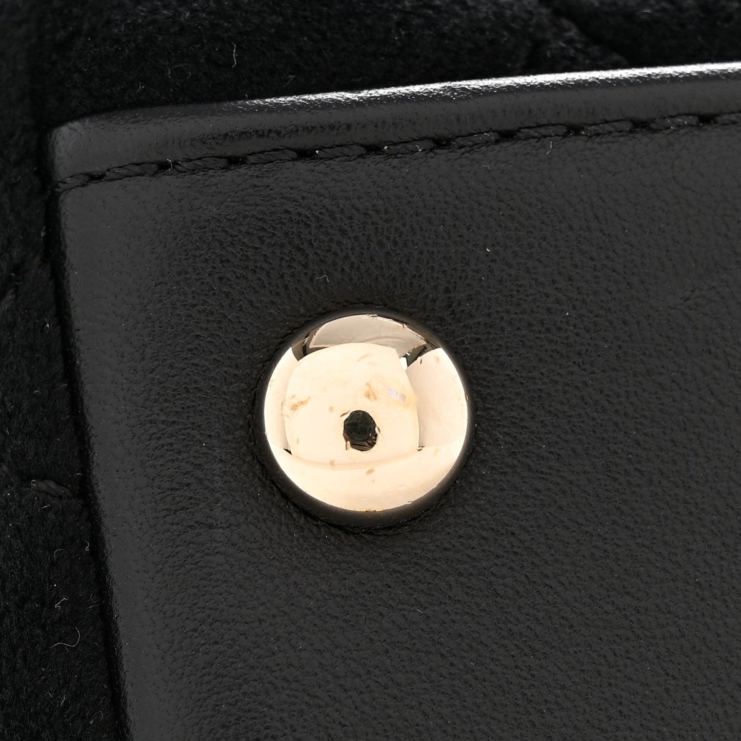 Velvet Crystal Quilted Extra Mini Coco Handle Flap Black