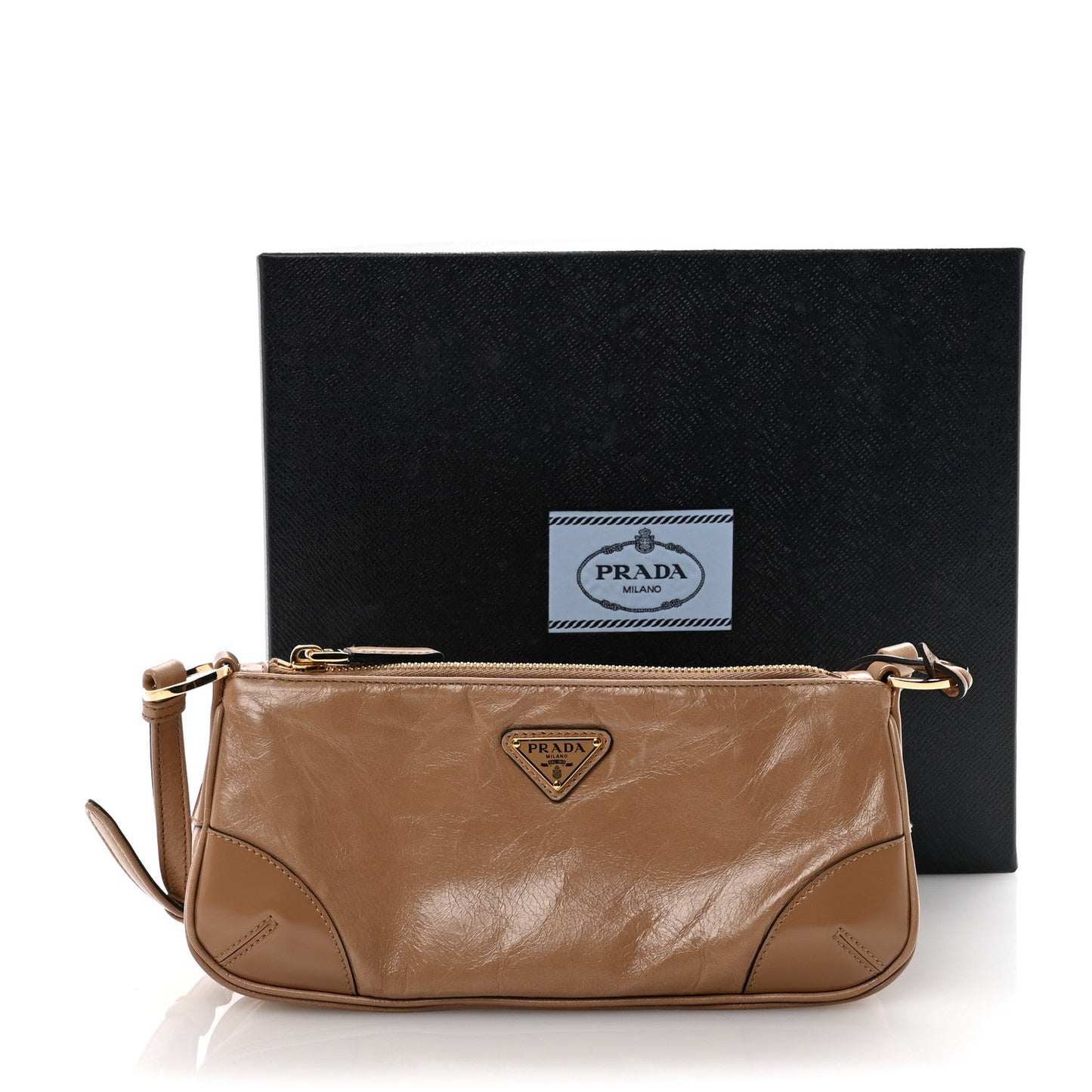 Soft Lux Calfskin Re-Edition 2002 Shoulder Bag Travertine