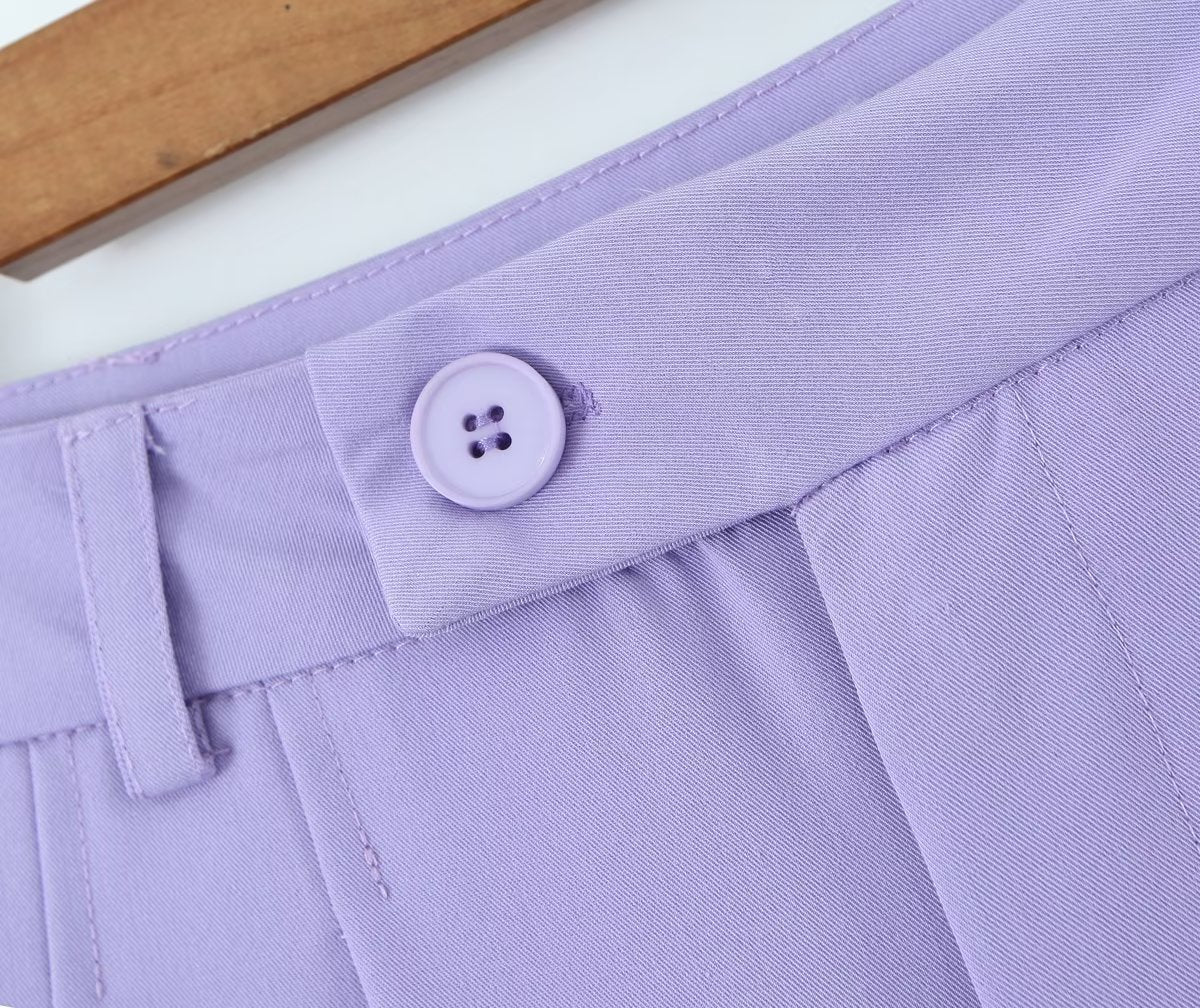 Ropa de invierno para mujer, camiseta corta sin mangas, pantalones casuales con hebilla de cintura alta, traje para mujer