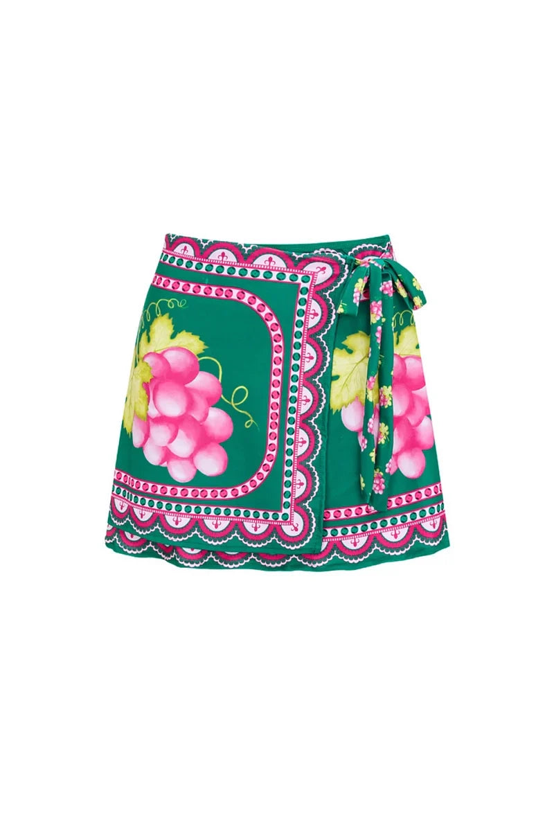 Long Sleeve Short skirt Swimsuit Set