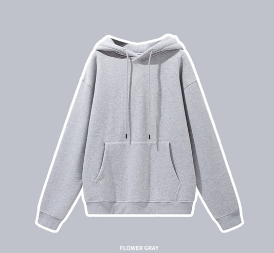 Clothing Autumn Winter Brand Fleece Padded Hooded Solid Color Hoodie sets