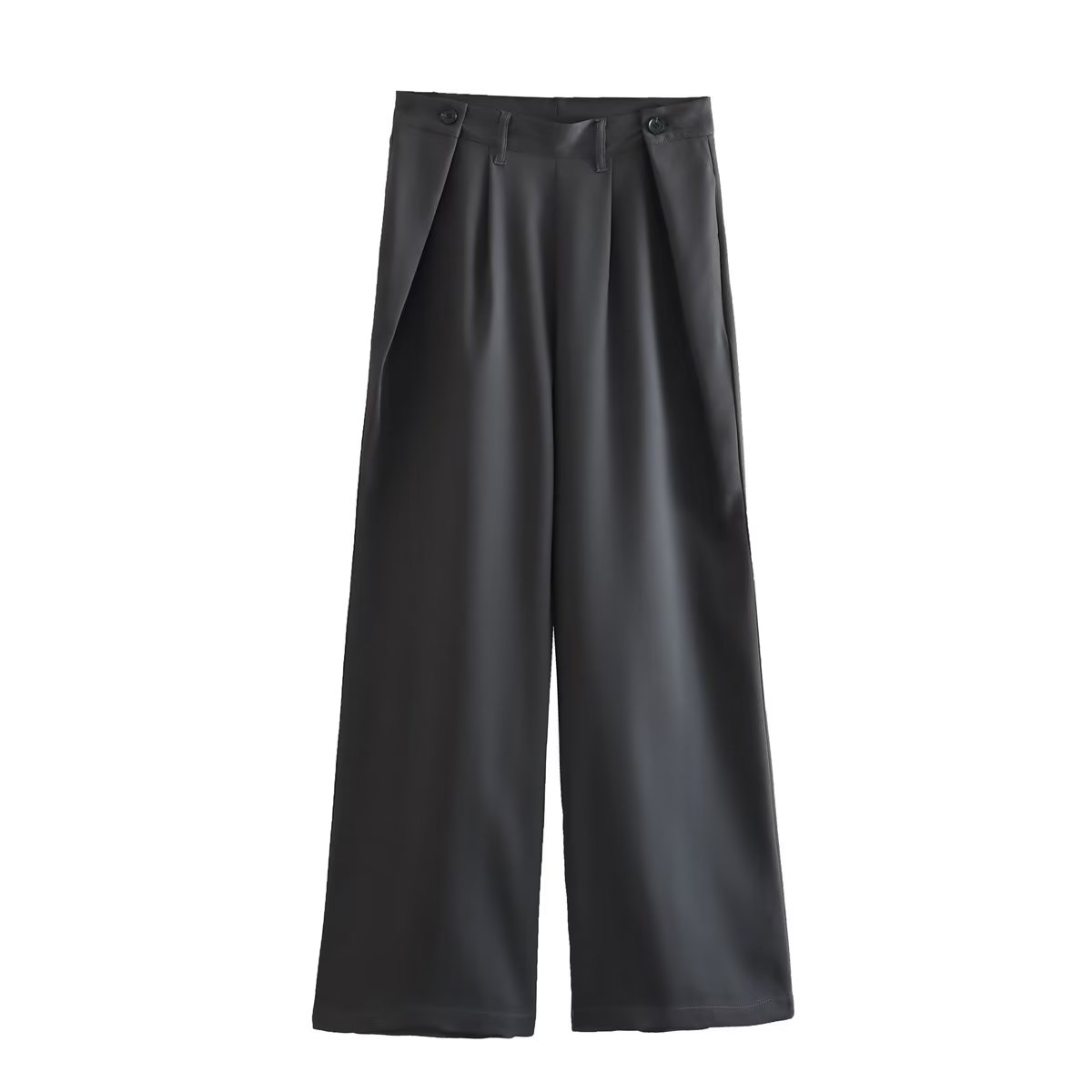 Conjuntos de mujer con recortes, top de cintura alta, diseño plisado, pantalones de trabajo