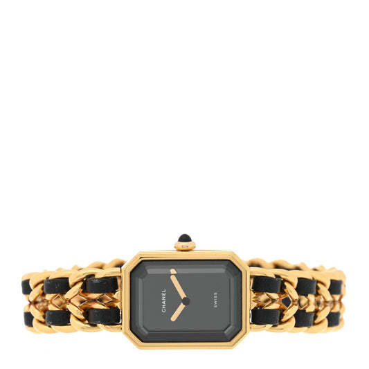 Stainless Steel Lambskin 20mm Chain Premiere Quartz Watch Gold XL