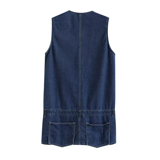 Spring Women Clothing Casual Cowboy Siamese Culottes