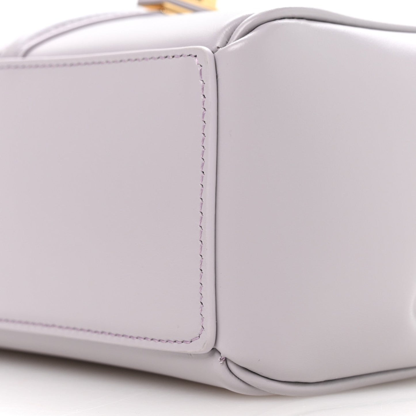 Satinated Calfskin Mini 16 Top Handle Bag Lilac
