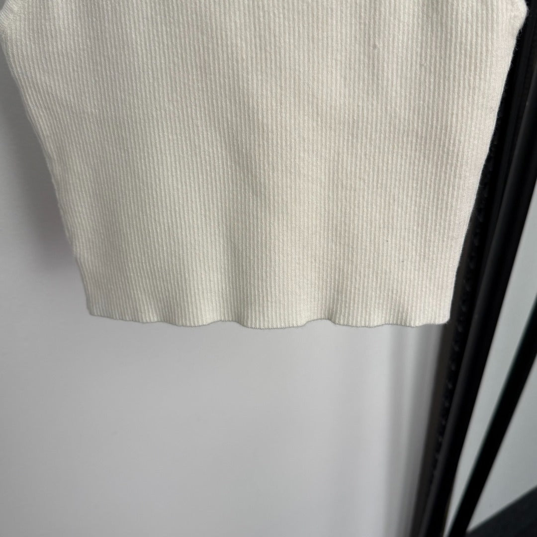 CC Patch Deep V-neck Knitted Camisole