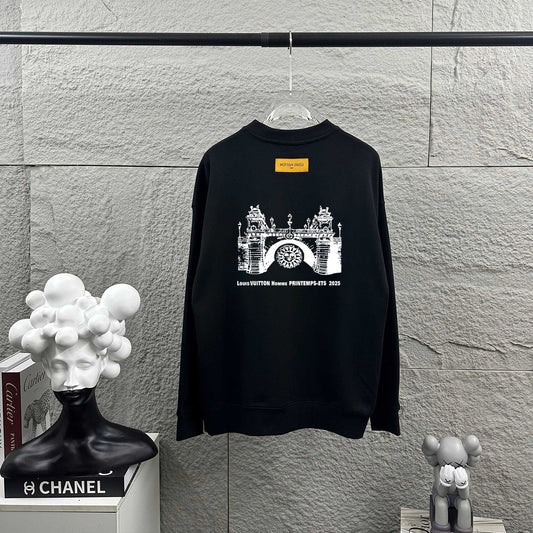 LV Long-Sleeve Crew Neck Sweatshirt 492273