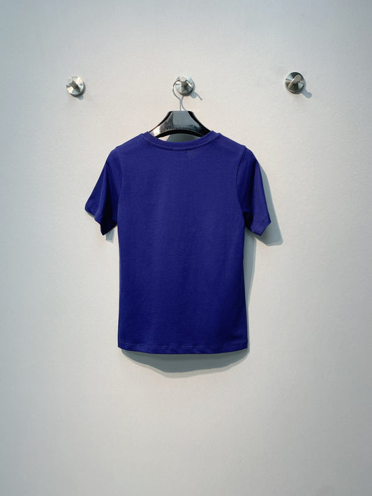 Celine 26SS Blue Short-Sleeve T-Shirt in Cotton 101586