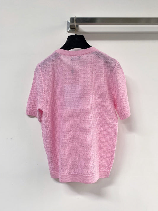 Chanel Short-Sleeve T-Shirt Pink in Tencel 125448