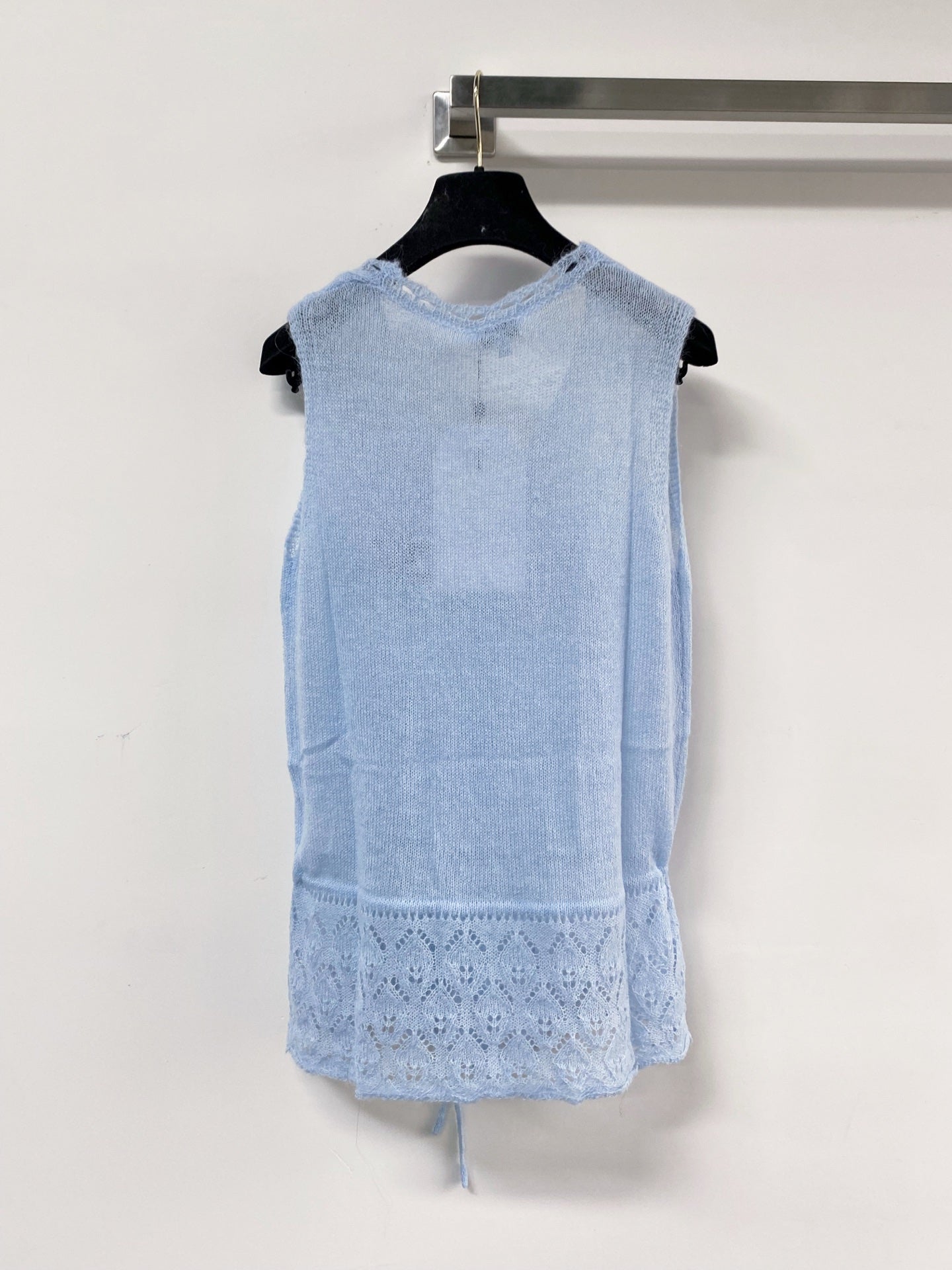 Chanel Vest Blue in Wool 125439