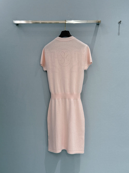 Hermes Pink Knit Dress 106014