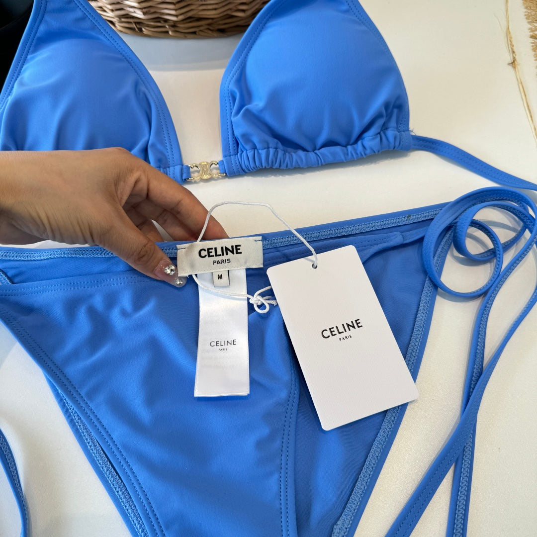 Celine Bikini Swimsuit Blue in Polyamide 203013