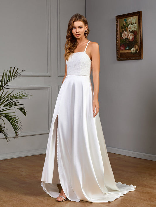 Women Clothing Sleeveless Camisole Gown Solid Color Dress Cocktail Dress