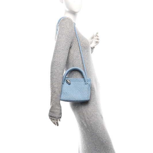 Calfskin Intreccio Small Tosca Ice