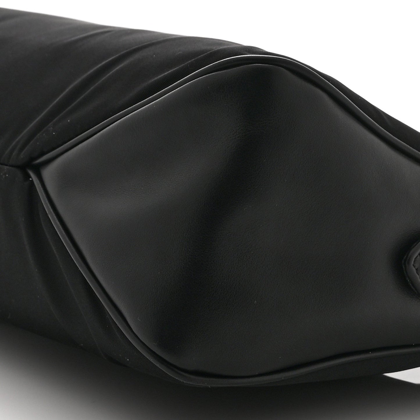 Re-Nylon Vitello Large Aimee Shoulder Bag Black