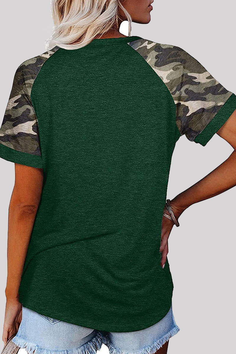 Camisetas básicas con cuello redondo y estampado casual (6 colores)
