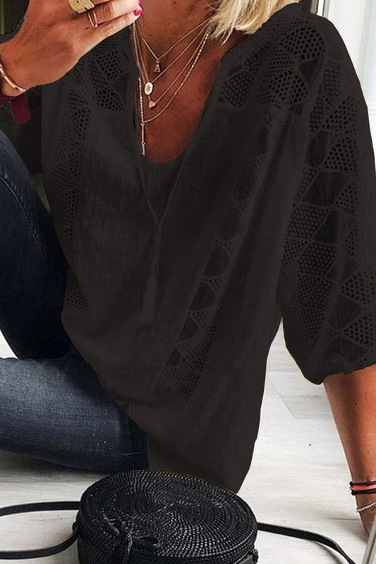 Tops de moda urbana con cuello en V dividido liso (5 colores)