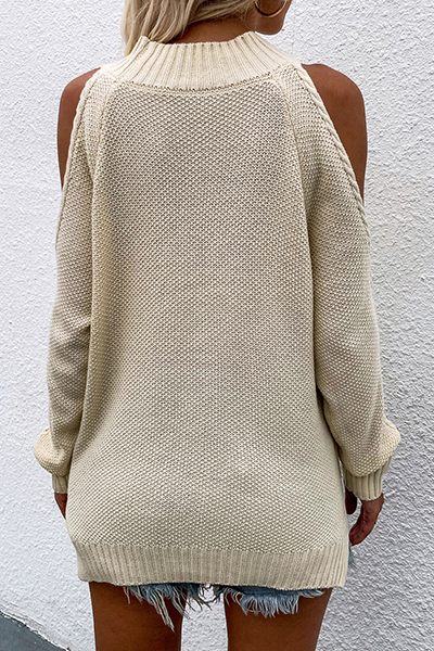 Tops casuales de cuello redondo ahuecados y sólidos (6 colores)