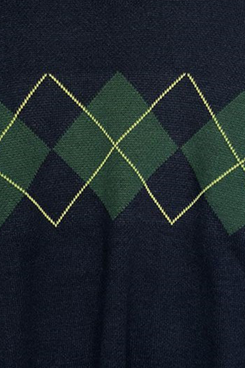 Suéter informal con cuello redondo y diseño de patchwork geométrico en contraste (3 colores)