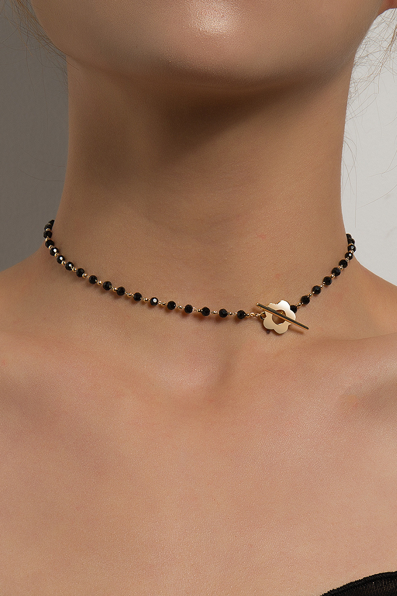 Collares de tubo de cuentas de patchwork sexys de moda