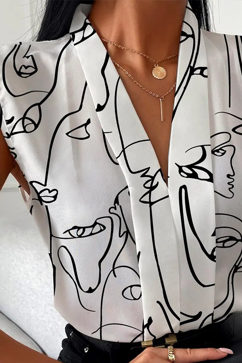 Tops de cuello vuelto con estampado de moda (3 colores)