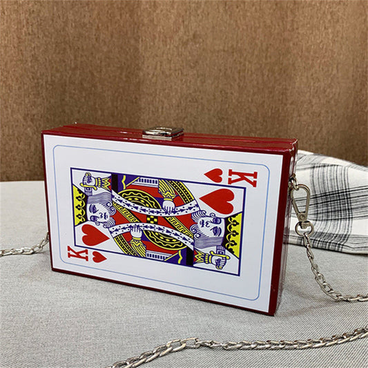Bolsos de moda informales con estampado de patchwork y cadenas