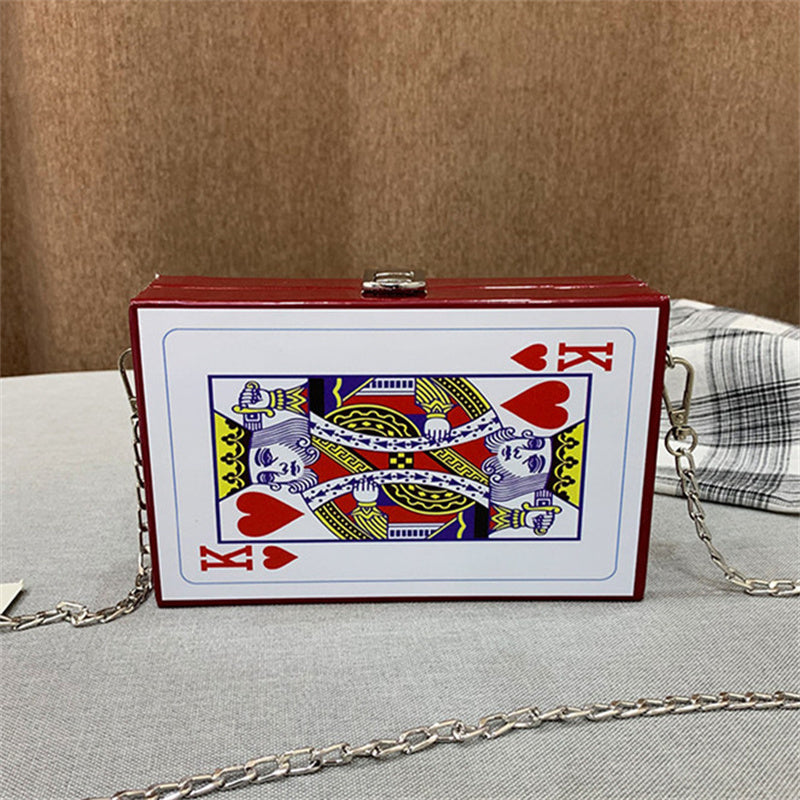 Bolsos de moda informales con estampado de patchwork y cadenas