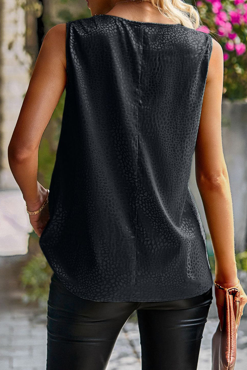 Tops casuales dulces de cuello tipo bufanda con parches sólidos