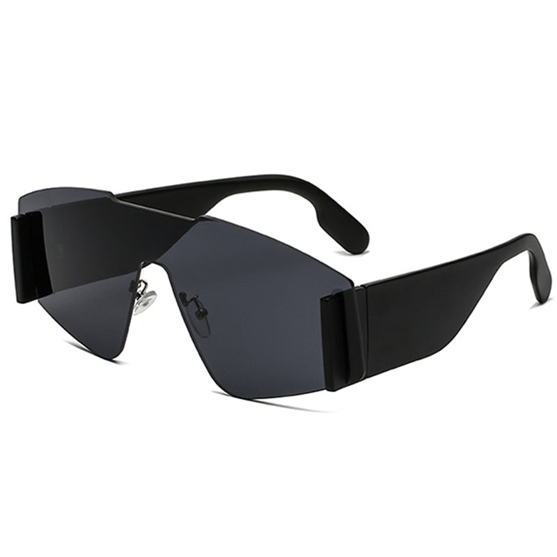 Gafas de sol informales de uso diario con diseño de patchwork liso
