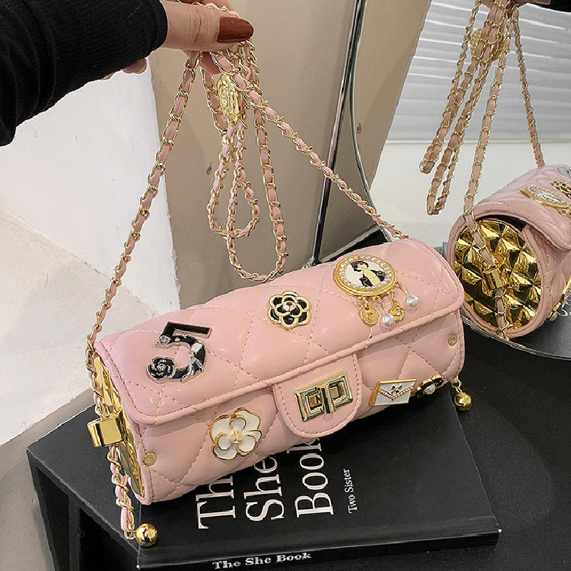 Bolsos casuales de cadena con patchwork para uso diario (5 colores)