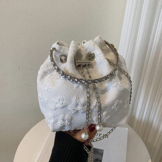 Bolsos casuales con cadenas de patchwork sólido (4 colores)