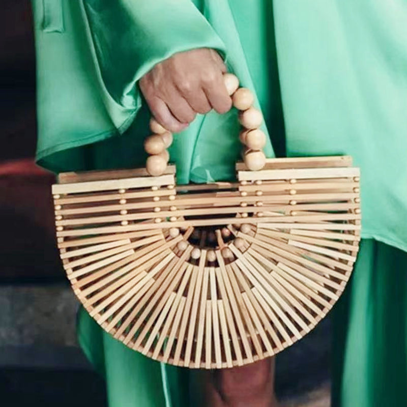 Bolsos casuales de tejido patchwork de color sólido