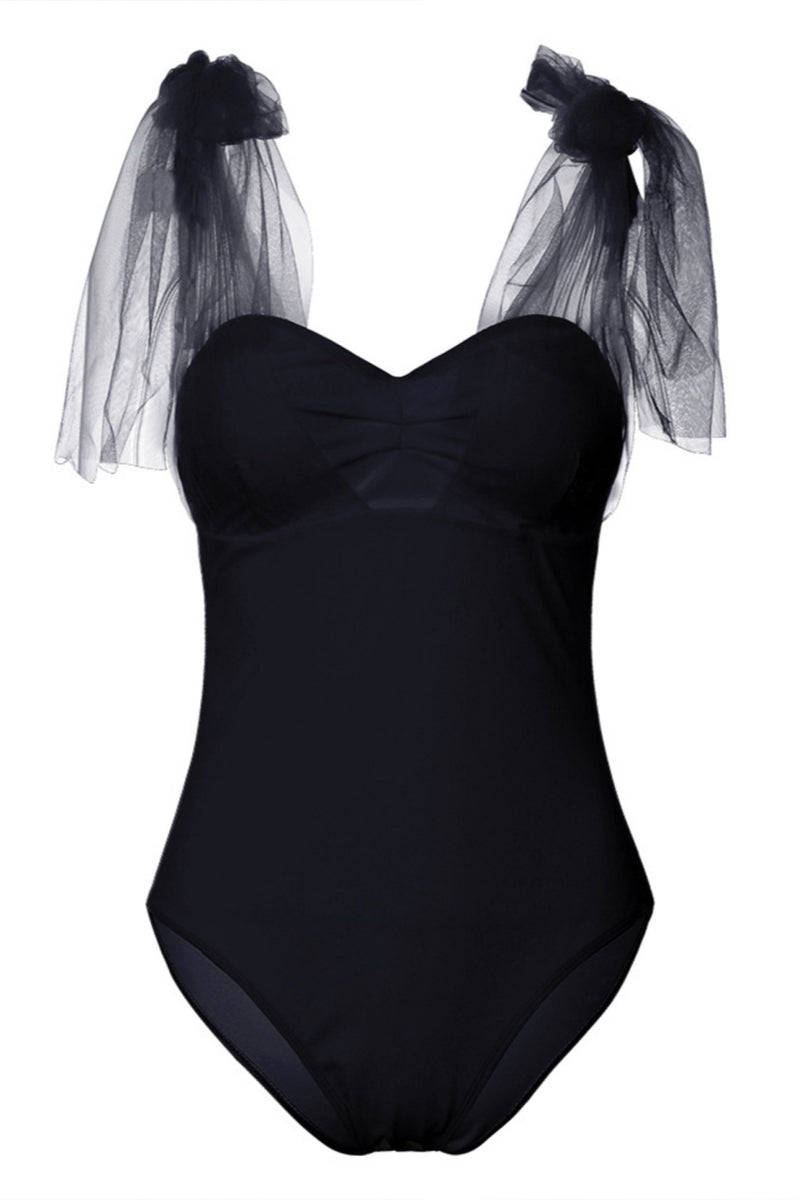 Traje de baño sexy de color sólido con diseño de patchwork, espalda descubierta y cinturón (con relleno) (4 colores)