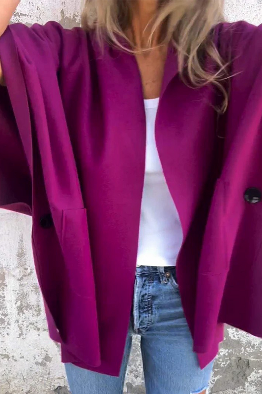 Prendas de abrigo informales con cuello vuelto y bolsillos (5 colores)