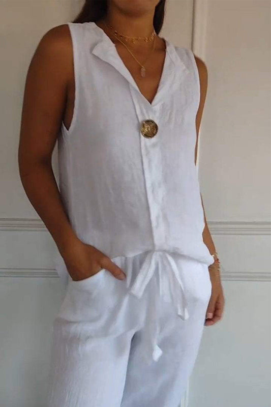 Camisas casuales con botones y cuello vuelto (4 colores)
