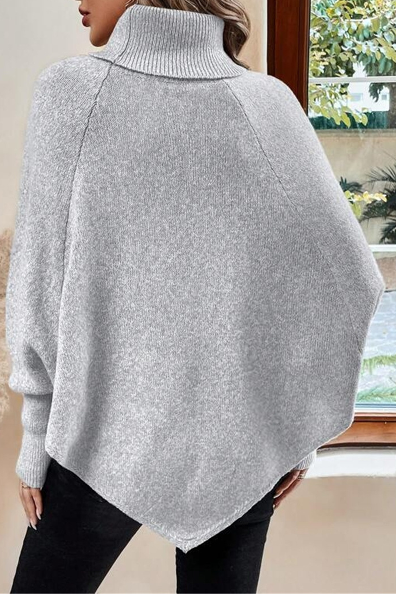 Suéteres casuales de cuello alto con botones (3 colores)