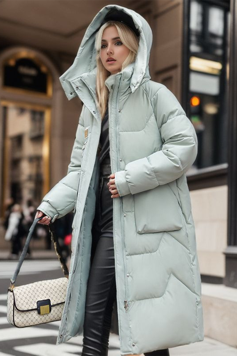 Chaqueta informal de algodón con capucha, botones y bolsillos (4 colores)