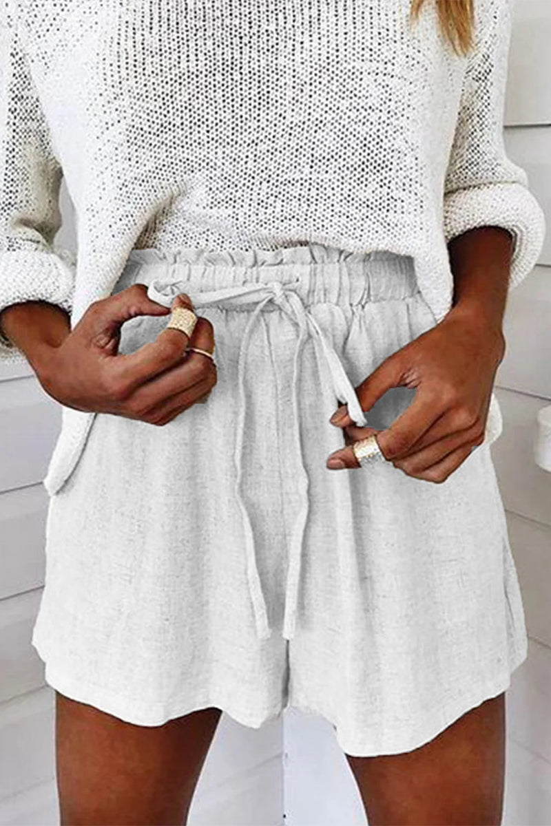Pantalones rectos holgados con cordones y desgastados (5 colores)