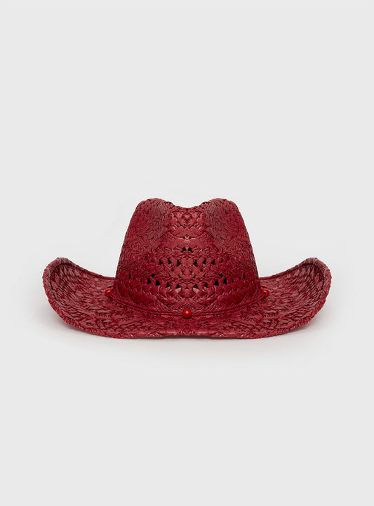 Dominick Cowboy Hat Red