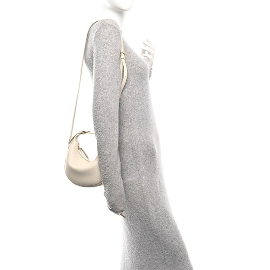 Supple Grained Calfskin Teen Lulu Shoulder Bag Rice