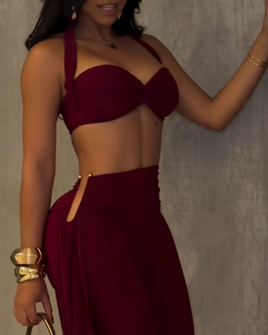 Bandeau Slim Fit Trousers Set (Pre-Sale)