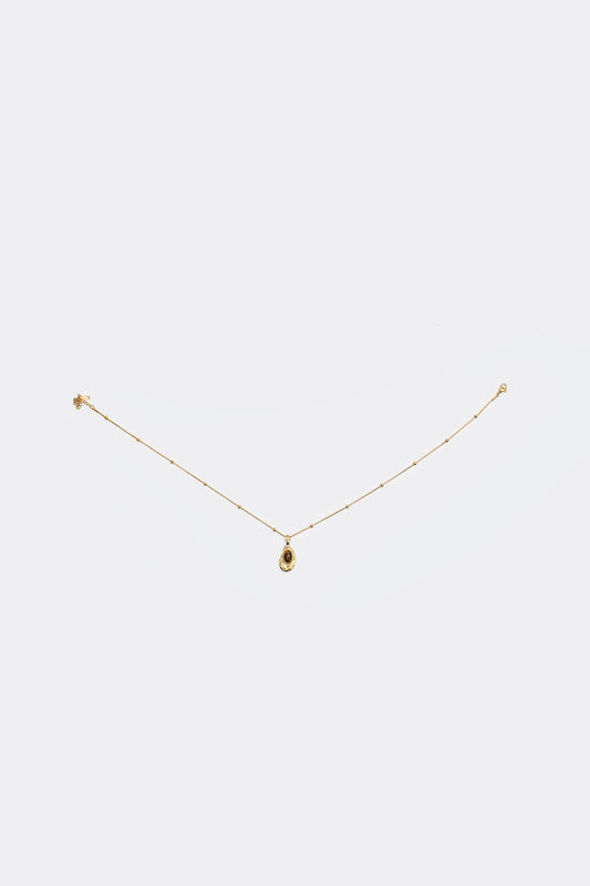 Water Drop Charm Opal Decor Necklace