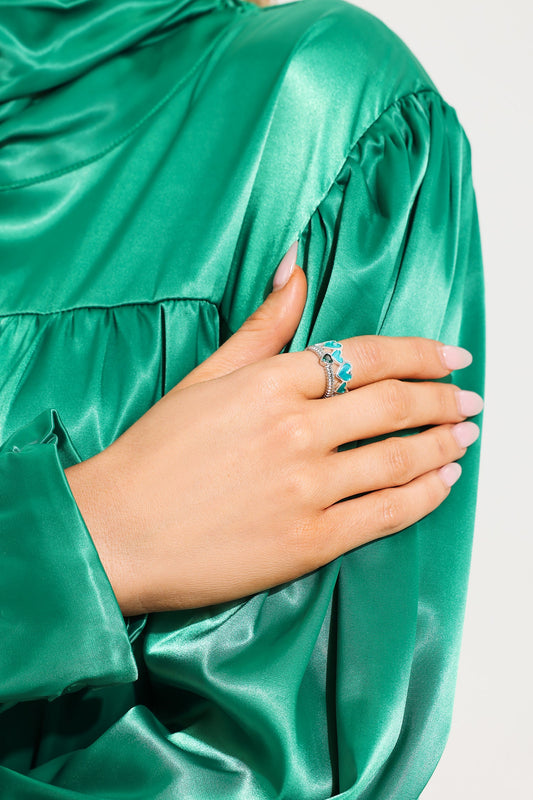Anillo de aceite con forma de corazón