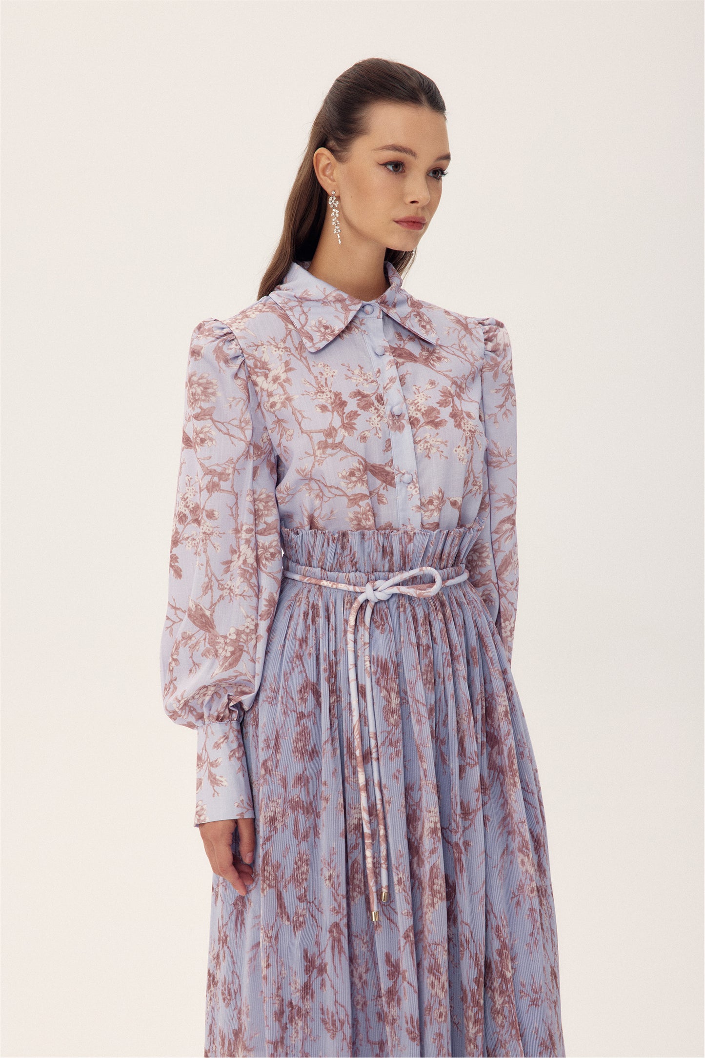 Conjunto de falda plisada con estampado floral Judith