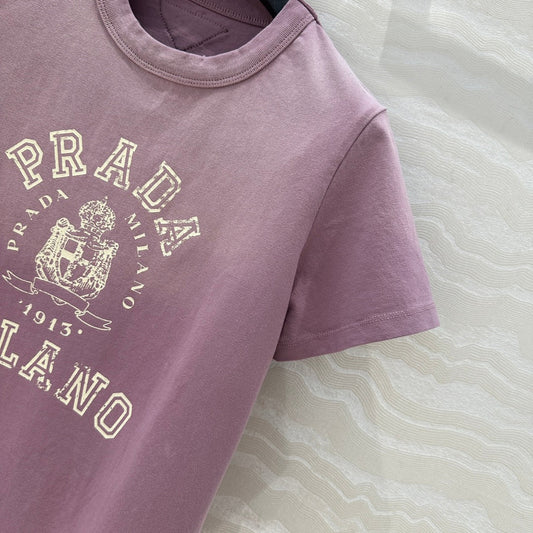 Prada 25 T-shirt Purple Cotton
