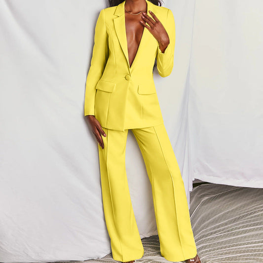 Ropa de mujer para otoño e invierno, traje informal de moda, traje profesional a medida.