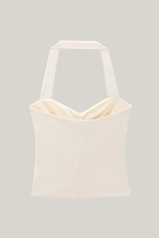 Seashell Trimmed Halterneck Top